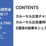 第315回カルーセル広告チャレンジ2回目の事例報告