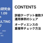 第327回 詳細ターゲットを複数入れた事例紹介、オーディエンス重複率チェック
