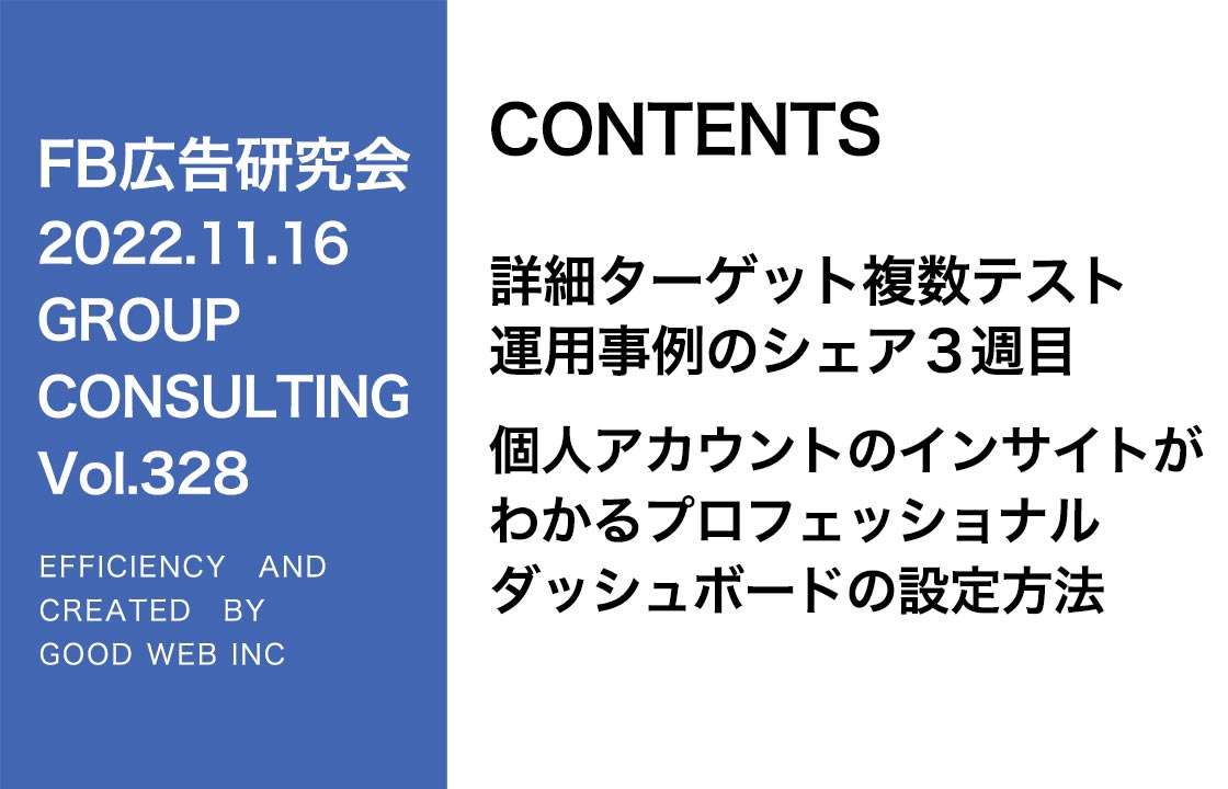 第328回 詳細ターゲットの運用事例紹介、プロフェッショナルダッシュボードの設定