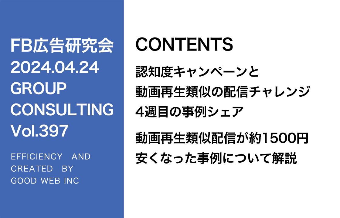 第397回 詳細ターゲット配信と動画類似配信の比較