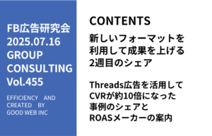 第455回Threads広告を活用してCVRが約10倍になった事例のシェアとROASメーカーの案内